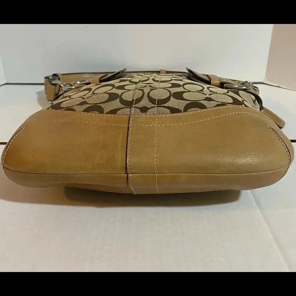 Coach CC signature print canvas handbag